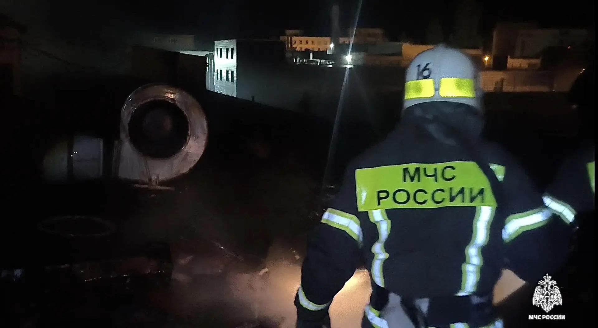 Место пожара ГУ МЧС России по Республике Крым